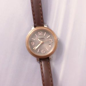 Fossil Watch | Rose Gold | Leather Band